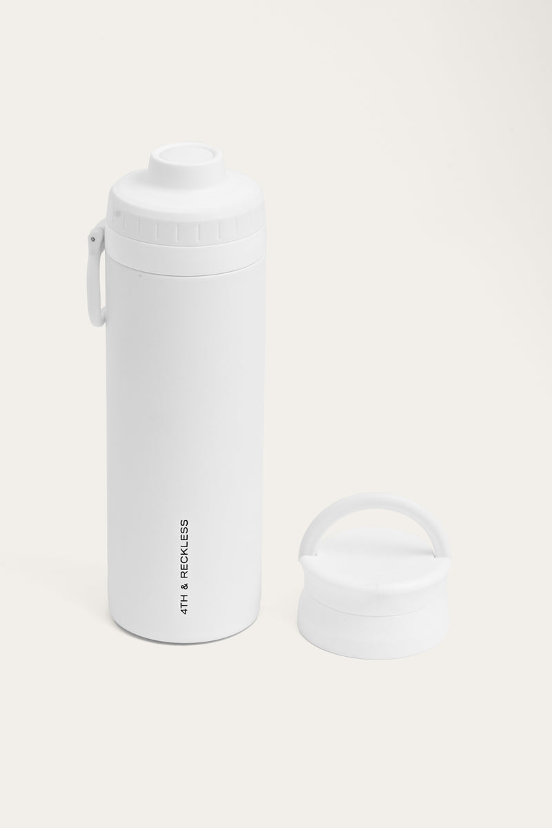 White 4th Sport Shaker Water Bottle- 700ml