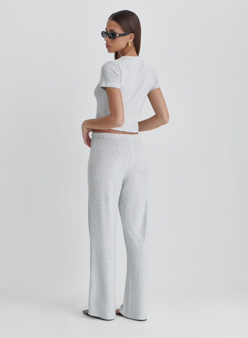 Grey Towelling Trouser