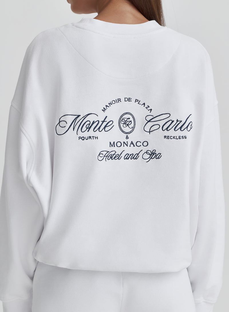 Cream Monte Carlo Oversized Sweatshirt- Leone