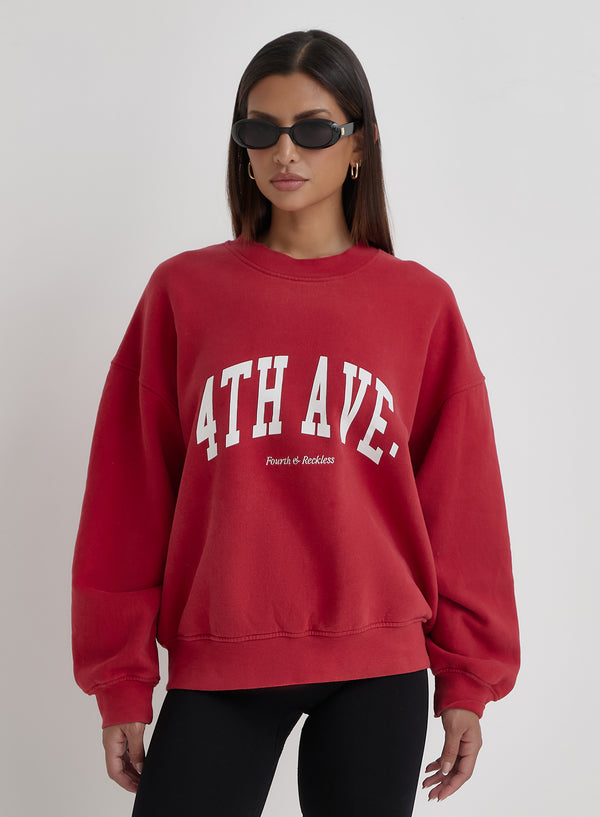 Red Avenue Sweatshirt- Avenue