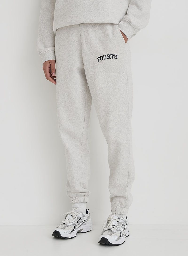 Grey Fourth Branded Cuffed Jogger- Dionne