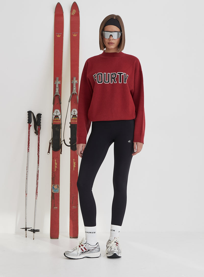 Red Fourth Branded Knitted Oversized Jumper- Lidia