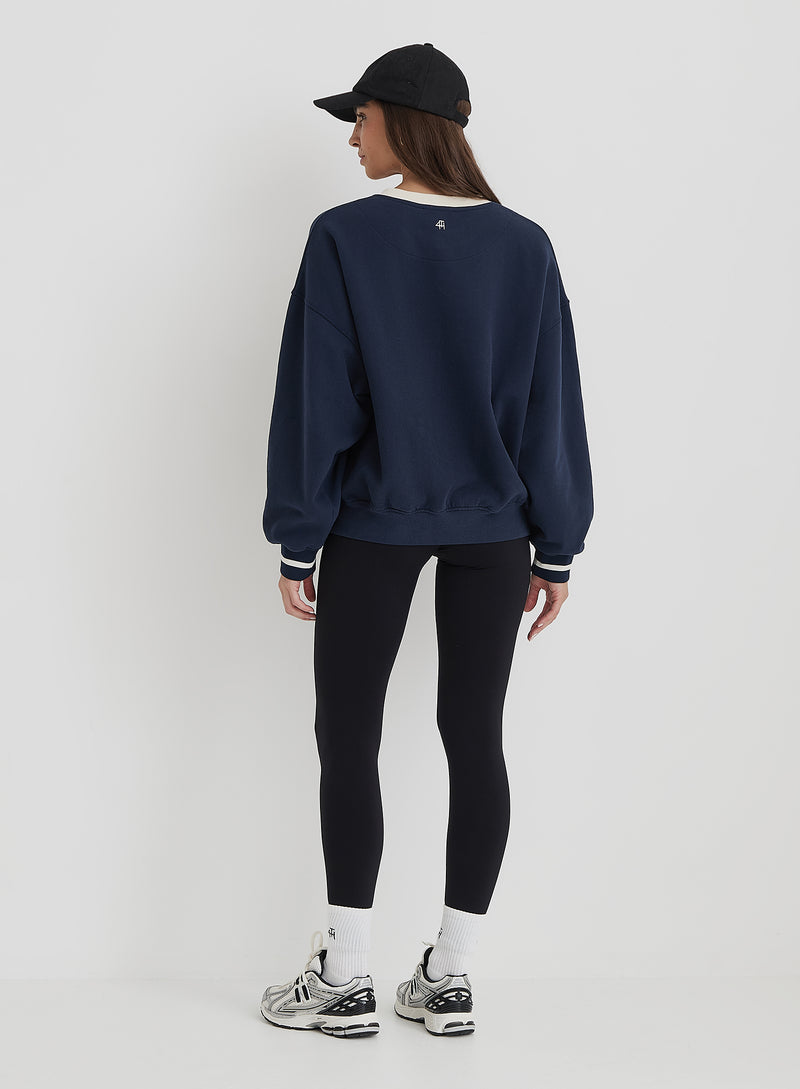 Navy Fourth Studio Relaxed Oversized Sweatshirt- Davis