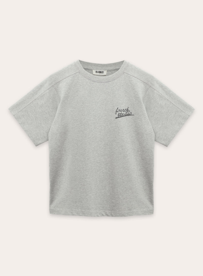 Grey Fourth Studio Cotton T-Shirt-Nina