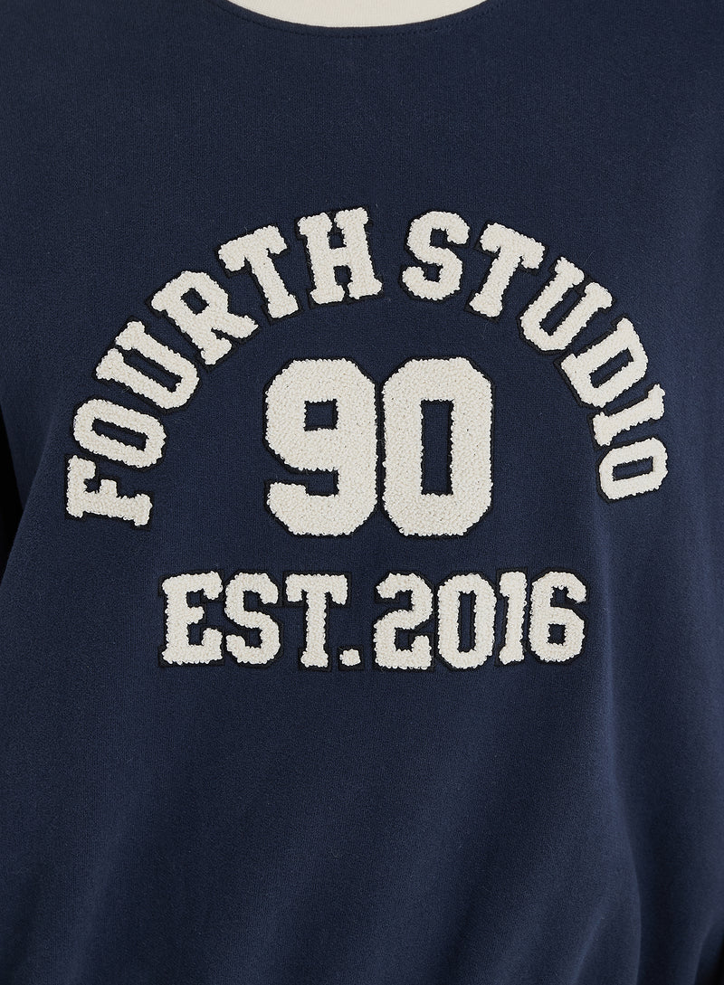 Navy Fourth Studio Relaxed Sweatshirt- Davis