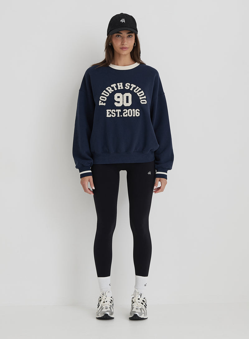 Navy Fourth Studio Relaxed Sweatshirt- Davis