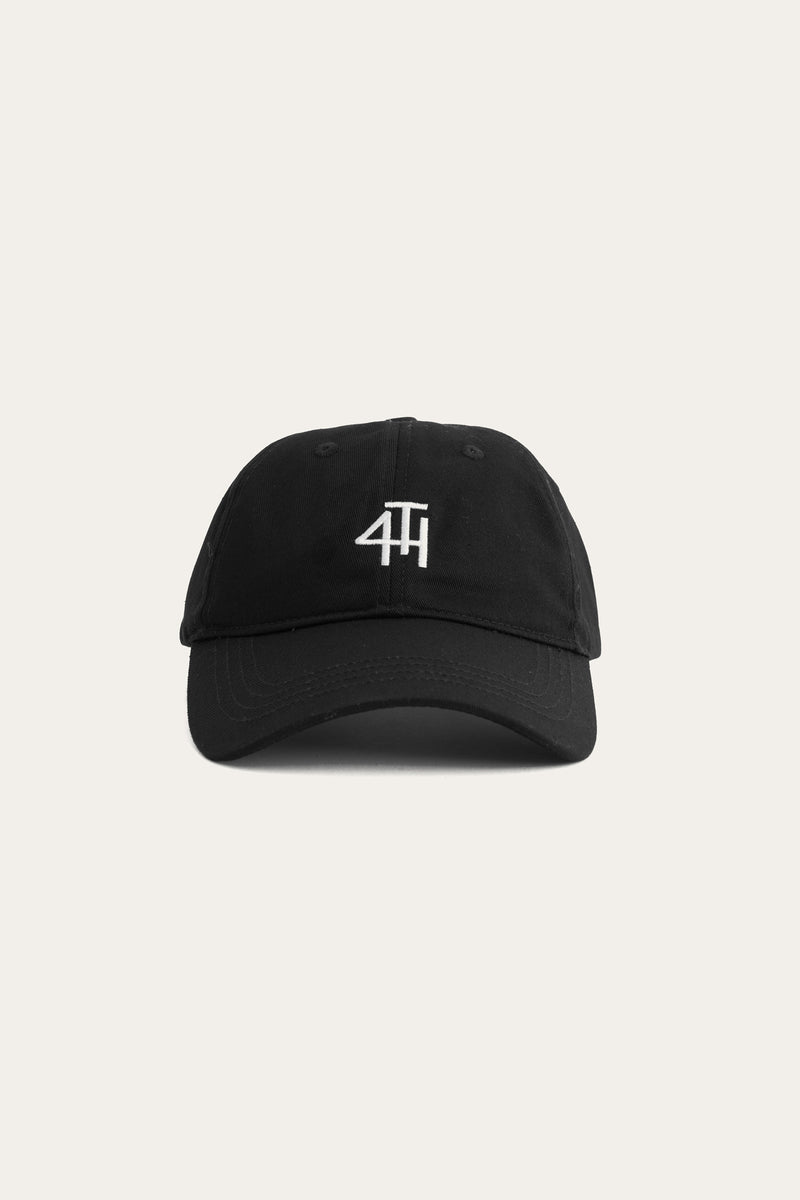 Black 4th Branded Embroidered Cap