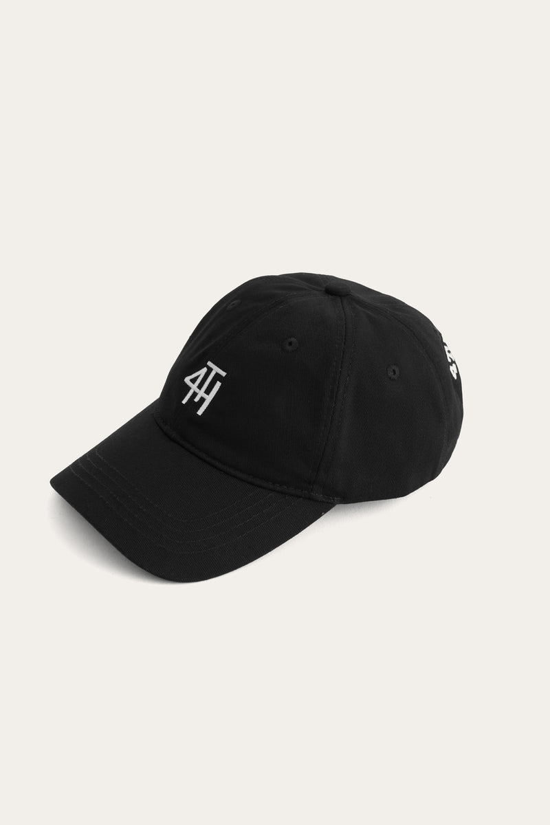 Black 4th Branded Embroidered Cap