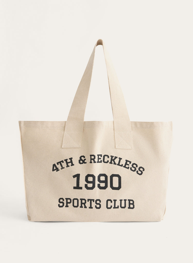 Cream Sports Club Tote Bag