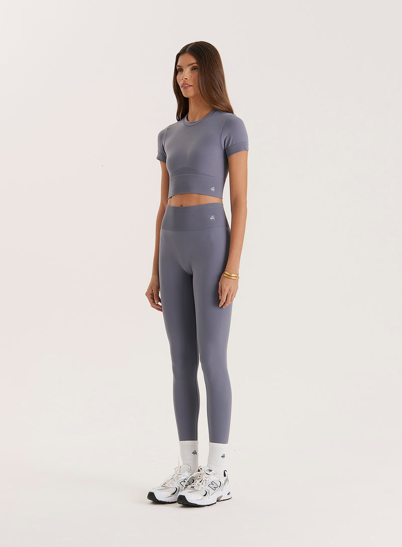 Grey Sculpting Seamless Gym Leggings- Tyler