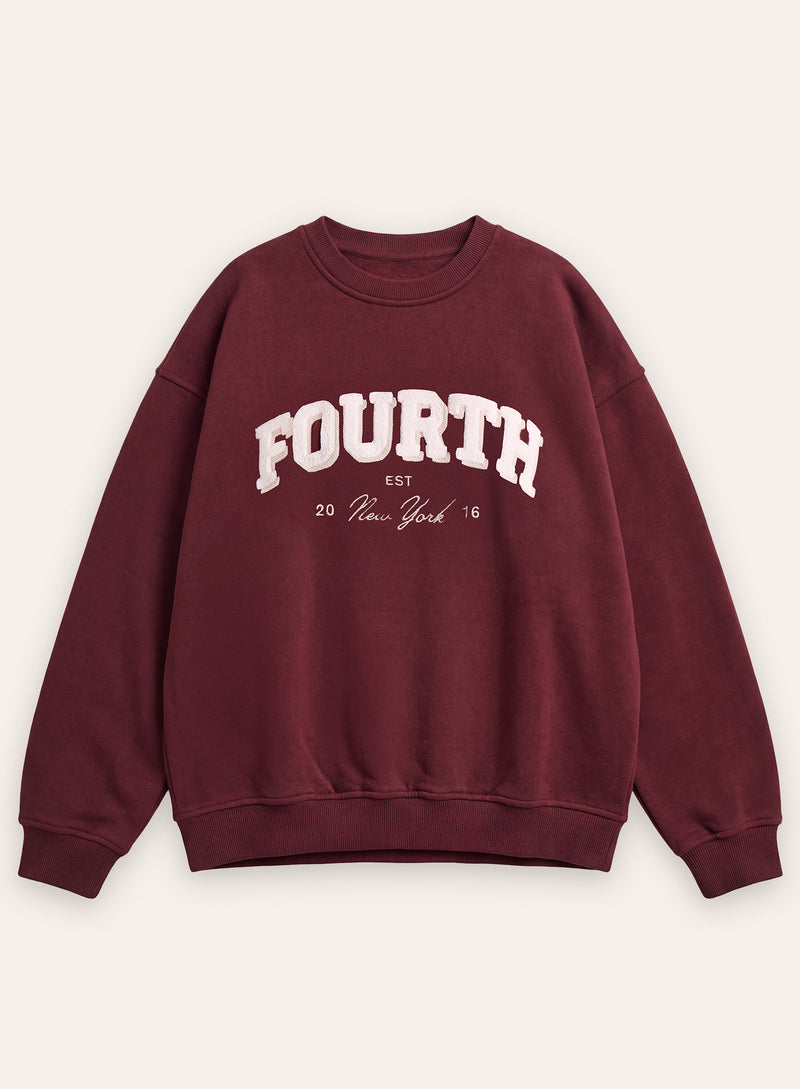 Burgundy Fourth Branded Sweatshirt