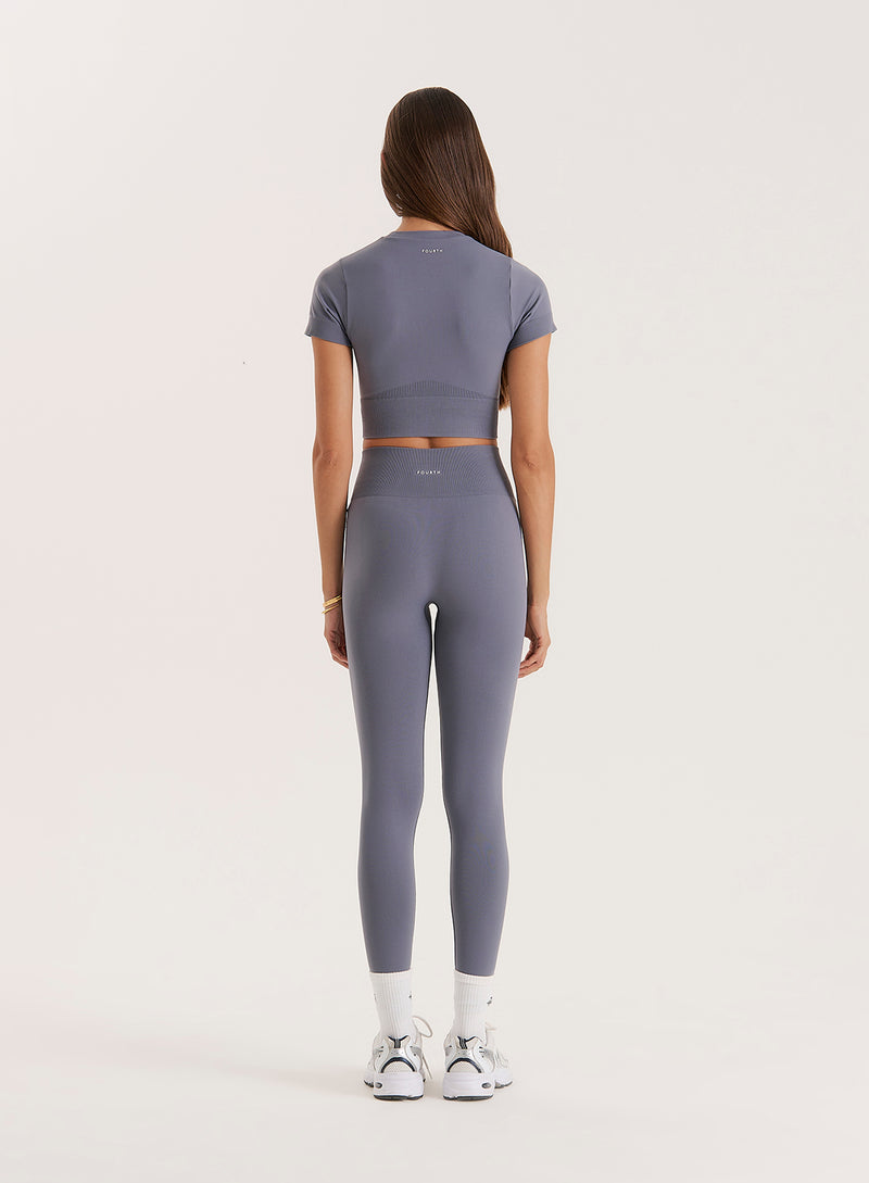 Grey Sculpting Seamless Gym Leggings- Tyler