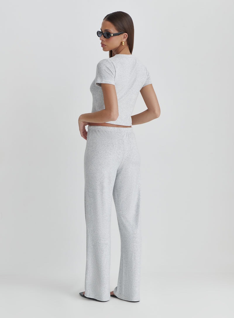 Grey Towelling Baby Tee