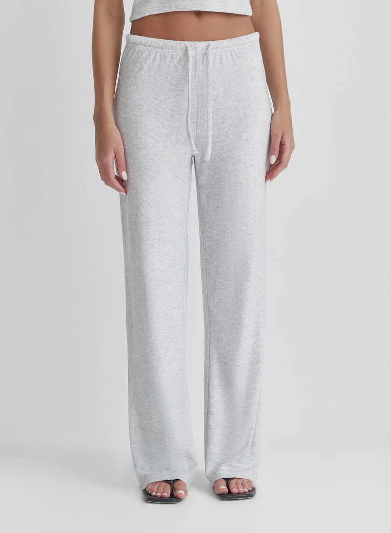 Grey Towelling Trouser