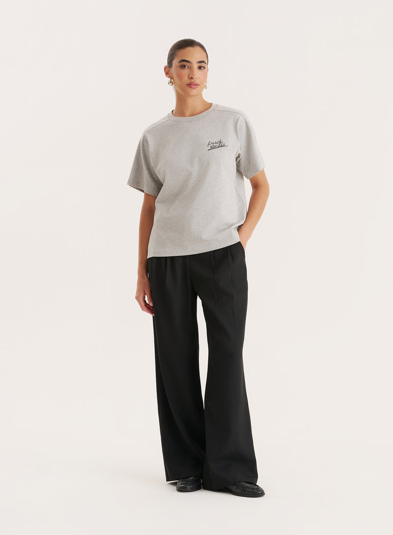 Grey Fourth Studio Cotton T-Shirt-Nina