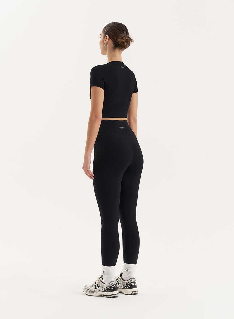 Black Sculpting Seamless Gym Leggings- Tyler