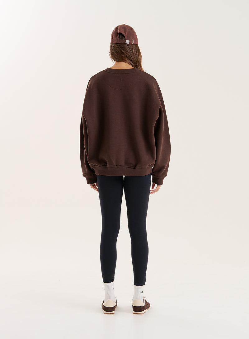 Chocolate Fourth Branded Sweatshirt- Amba