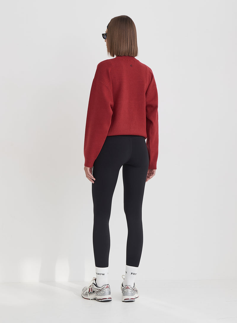 Red Fourth Branded Knitted Oversized Jumper- Lidia