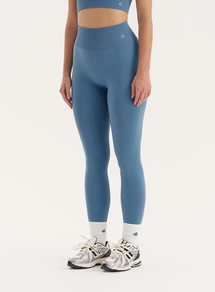 Blue Sculpting Seamless Gym Leggings- Tyler