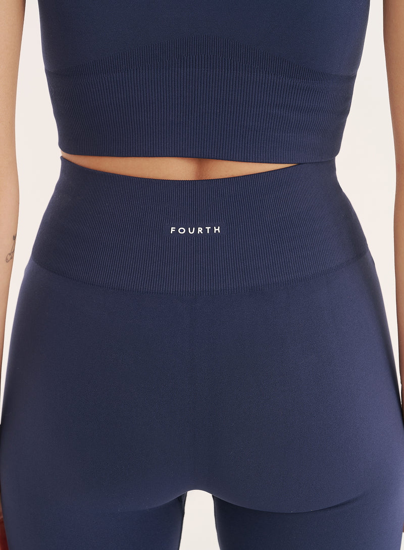 Navy Sculpting Seamless Gym Leggings- Tyler