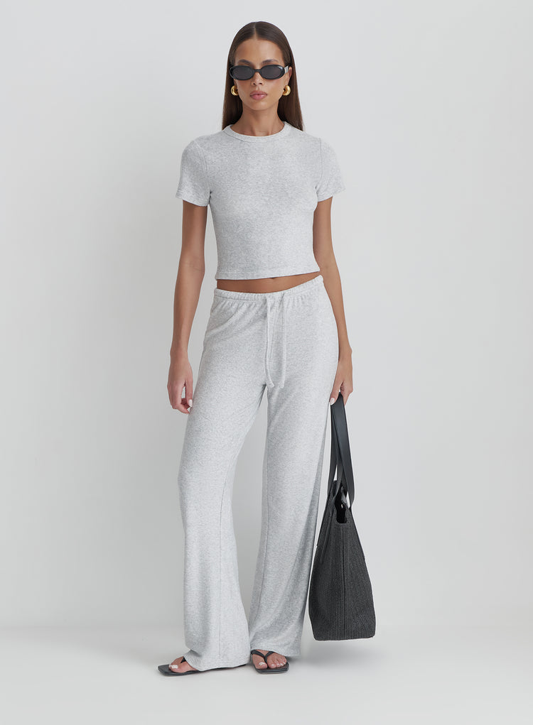 Grey Towelling Baby Tee