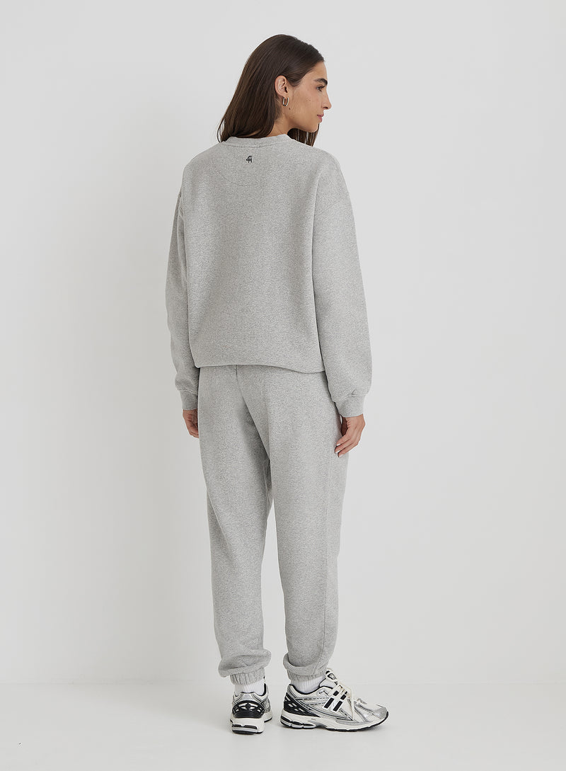 Grey Fourth Varsity Oversized Sweatshirt- Arlo