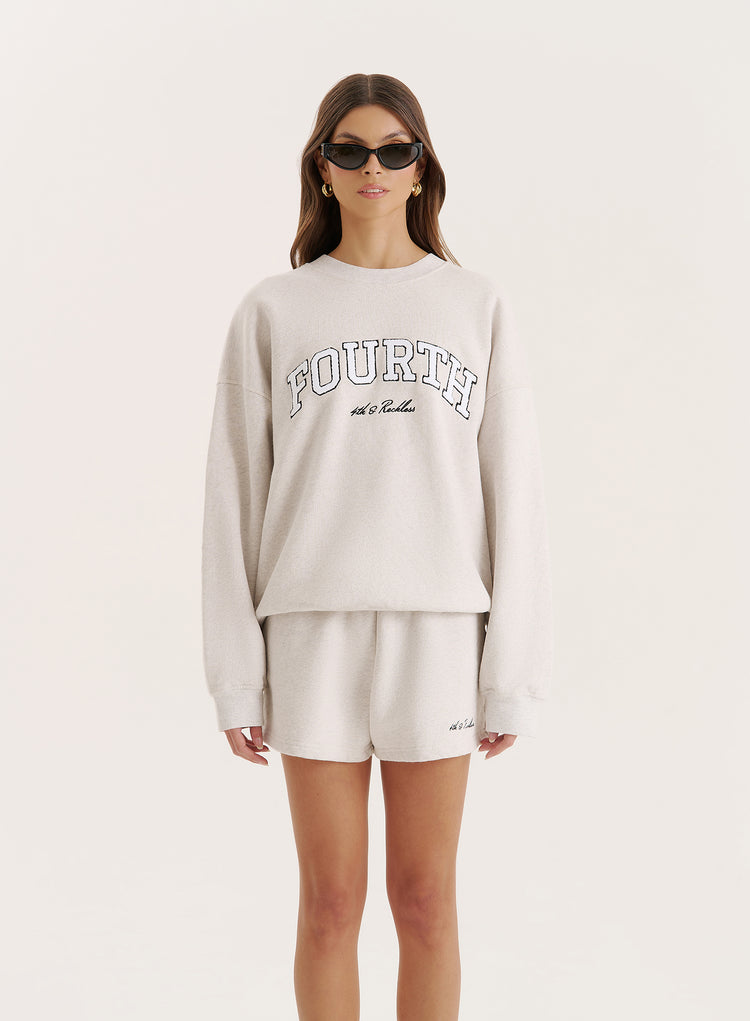 Grey Fourth Branded Sweatshirt- Leon