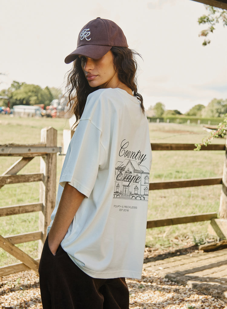 Cream Fourth Country Club Graphic T-Shirt- Rachel