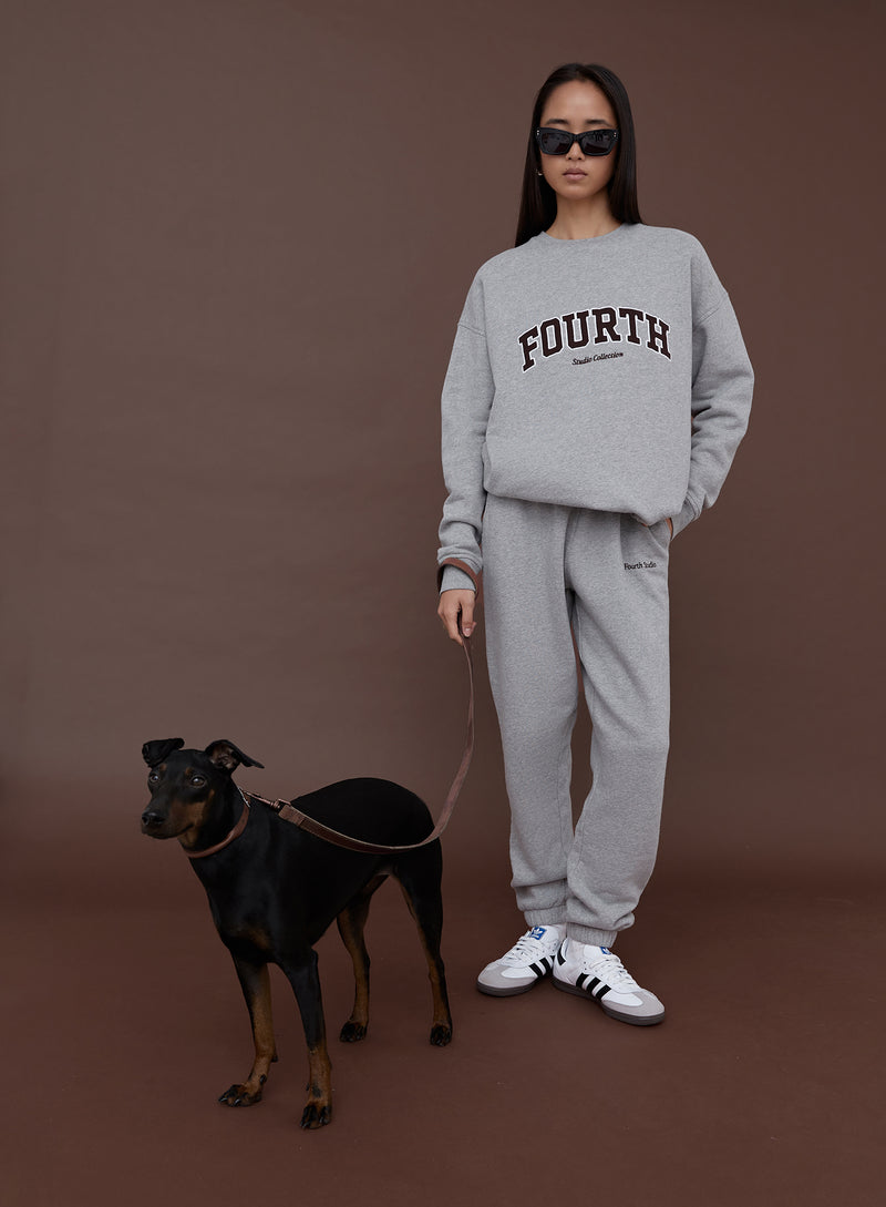 Grey Marl Fourth Studio Oversized Sweatshirt – Dianna