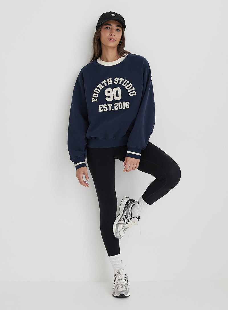 Navy Fourth Studio Relaxed Sweatshirt- Davis