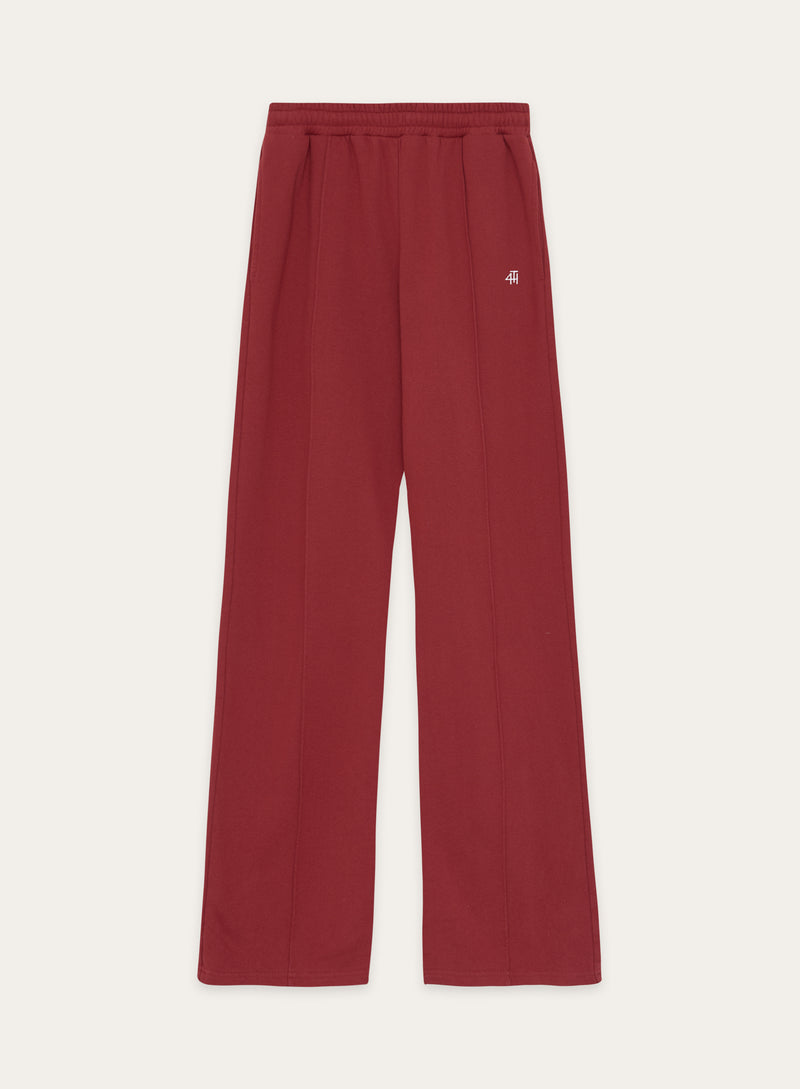 Red 4th Wide Leg Branded Joggers- Fergie