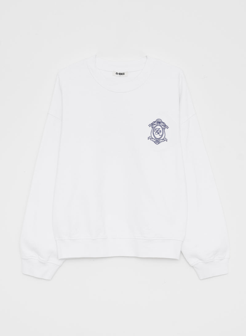 Cream Monte Carlo Oversized Sweatshirt- Leone