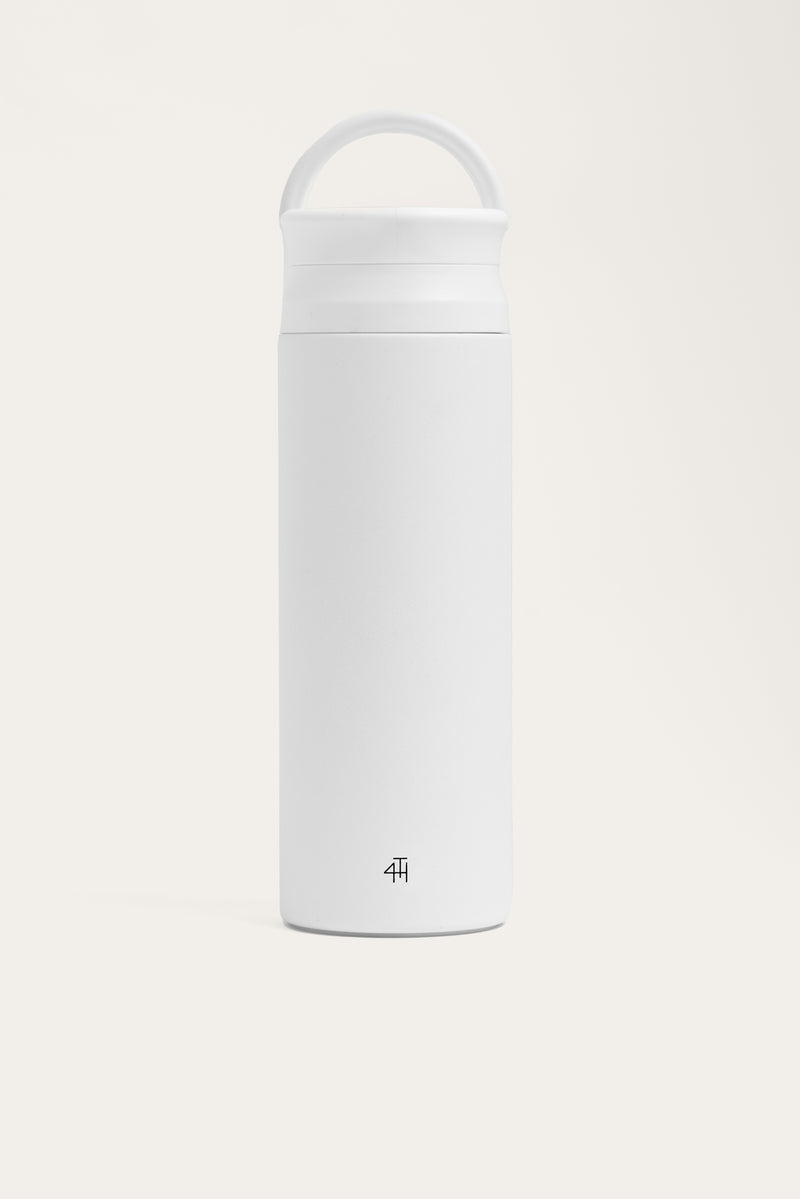 White 4th Sport Shaker Water Bottle- 700ml