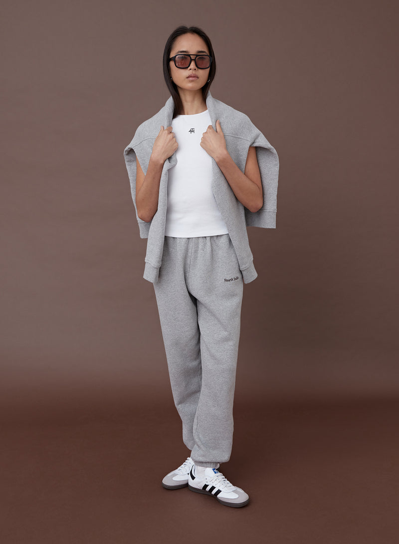 Grey Marl Fourth Studio Branded Jogger – Dianna