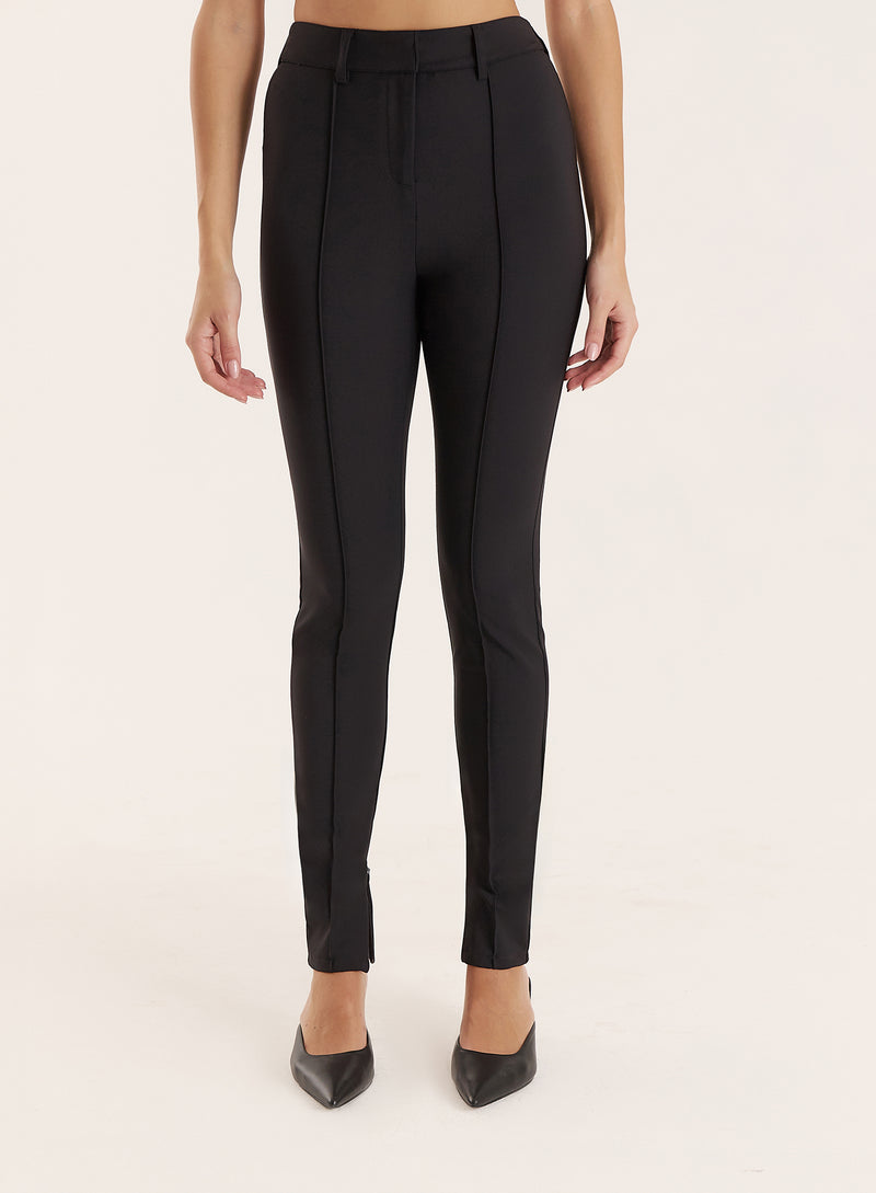 Black Slim Fit Tailored Stretch Trouser