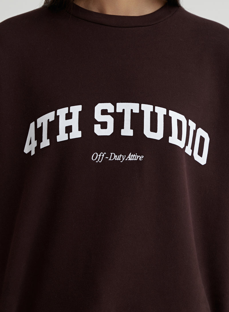 Espresso Fourth Studio Oversized Sweatshirt – Sera