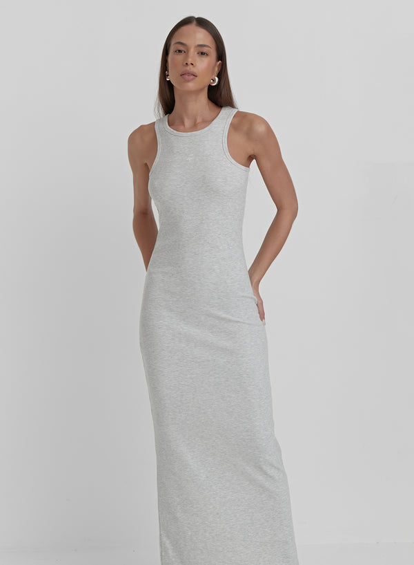 Grey Jersey Midaxi Dress - Emel