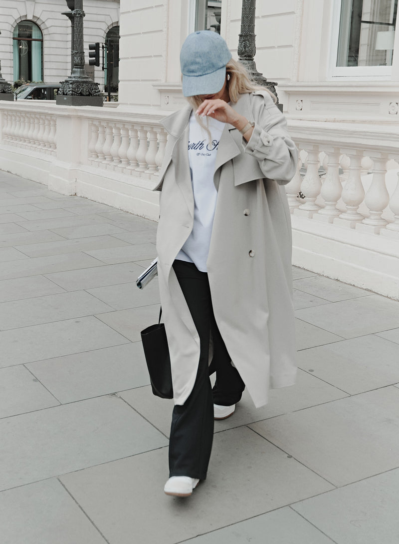 Grey deals trench coat