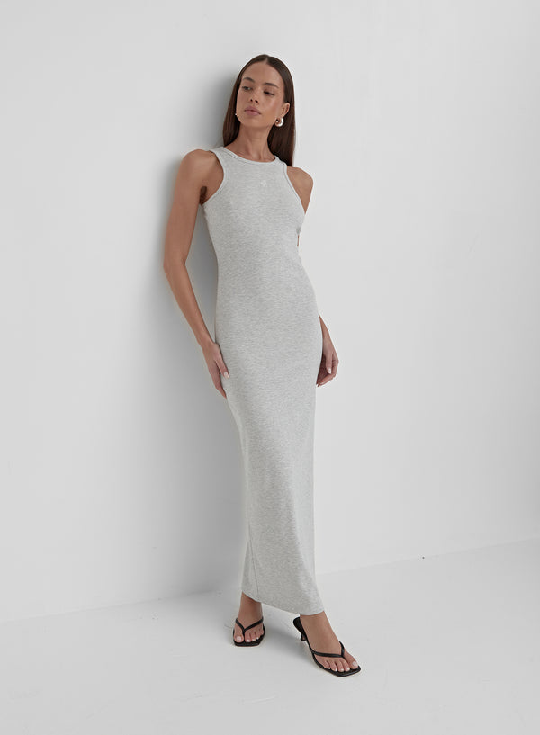 Grey Jersey Midaxi Dress - Emel